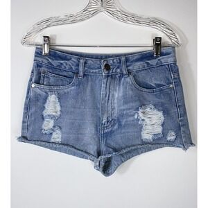 Denim Co Hot Pant Denim Shorts Us‎ Womens Size 6 Uk Size 10 Inseam 1-1.5 Inches